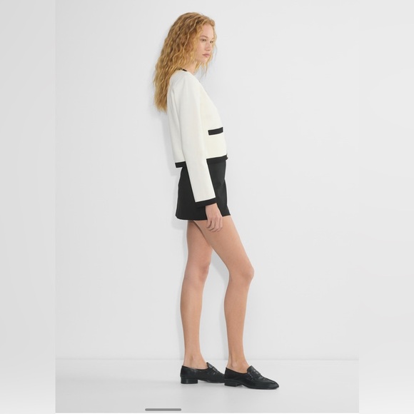 Aritzia Babaton Approach Cardigan in Light Birch/Black Size Small - Picture 6 of 13